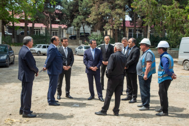 Şəmkir şəhərində aparılan genişmiqyaslı təmir-tikinti və yenidənqurma işlərinə baxış keçirildi.