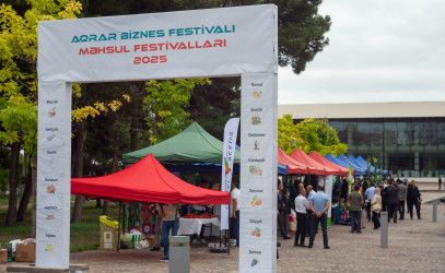 Şəmkirli fermerlər Aqrar Biznes Festivalında məhsullarını nümayiş etdiriblər.