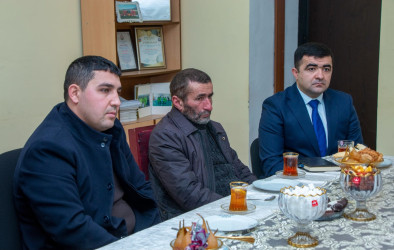 Rəşad Tağıyev Zəyəm qəsəbəsində şəhid ailələri və qazilərimizlə görüş keçirib