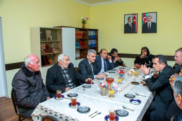 RİH başçısı Qapanlı kəndində şəhid ailələri ilə görüş keçirib