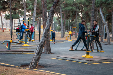 Şəmkir Şəhər Mərkəzi Parkında abadlıq işləri yekunlaşdı, açıq idman meydançası və uşaq oyun meydançası istifadəyə verildi