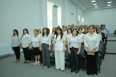 Şəmkirdə təhsil işçilərinin ənənəvi sentyabr konfransı keçirilib