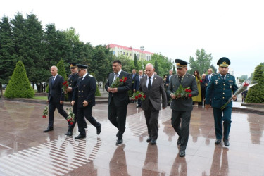 Şəmkirdə xalqımızın Ümummilli Lideri Heydər Əliyevin anadan olmasının 101-ci ildönümü münasibətilə tədbir keçirilib