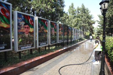 Şəmkirdə xatirə komplekslərində, xiyabanlarda və qəbiristanlıqlarda iməcilik keçirildi, abadlıq işləri görüldü
