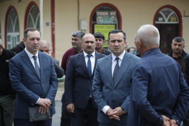 Şəmkirdə cənab Prezidentin sərəncamına uyğun kəndlərarası avtomobil yolunun tikintisi davam edir