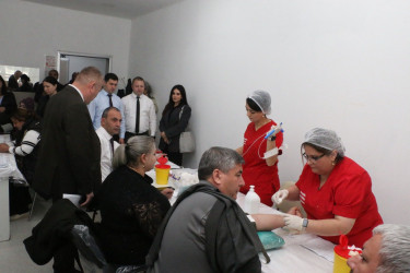 Şəmkirdə könüllü qanvermə aksiyası keçirilib