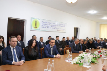 Şəmkirdə Yeni Azərbaycan Partiyasının yaradılmasının 33 illiyinə həsr olunan tədbir keçirilib