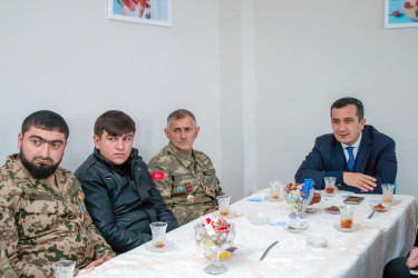 Rəşad Tağıyev bu dəfə Zəyəm Cırdaxan kəndində şəhid ailələri və qazilərlə görüş keçirib.