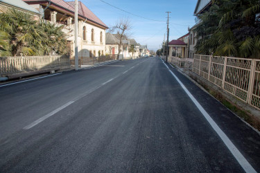 Təbriz küçəsi yenidən qurularaq sakinlərimizin istifadəsinə verildi