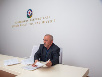 Şəmkir RİH-də vətəndaşların növbəti qəbulu keçirildi