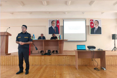 “Fövqəladə hallar zamanı davranış qaydaları” mövzusunda maarifləndirici tədbir keçirilib