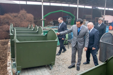 Şəmkir KMK-nın təmir işləri aparılan inzibati binasina və yeni alınmış avtomobilə baxiş keçirildi