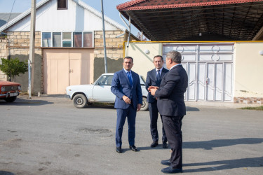 Şəmkir şəhərində abadlıq işləri davam etdirilir