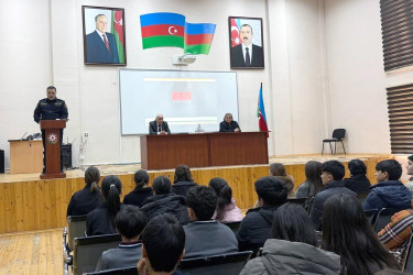 Şəmkirdə gənclərlə maarifləndirici görüş keçirilib.