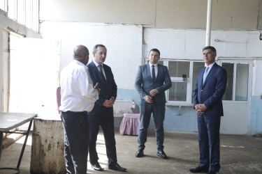 Şəmkirdə heyvan kəsimi məntəqələrinə baxış keçirilib
