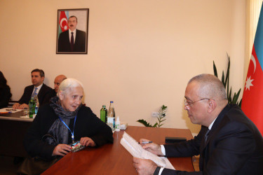 Azərbaycan Dövlət Su Ehtiyatları Agentliyinin sədri Şəmkir rayonunda vətəndaşlarla görüşüb