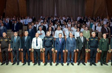 Şəmkirdə Dövlət Suverenliyi Gününə həsr olunmuş “Suverenliyə gedən Zəfər yolu” mövzusunda tədbir keçirildi