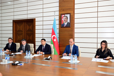 Mədəniyyət naziri Şəmkirdə vətəndaşlarla görüşüb.