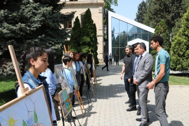 Şəmkirdə “Yaşıl dünya naminə həmrəylik ili”nə həsr rəsm müsabiqəsi keçirilib