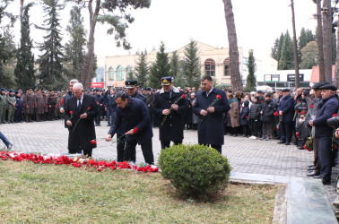 20 Yanvar faciəsi qurbanlarının xatirəsi Şəmkirdə silsilə tədbirlərlə anılıb