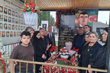 Şəhid Emin Alməmmədovun əziz xatirəsi anılıb