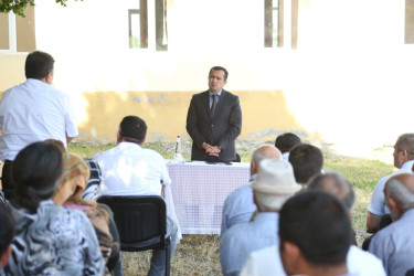 Rəşad Tağıyev bu dəfə ucqar dağ kəndlərmizdən olan Nərimanlıda sakinlərlə görüşdü