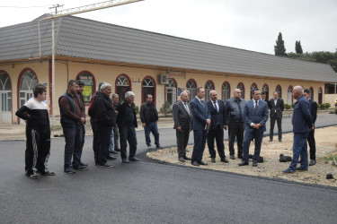 Şəmkirdə cənab Prezidentin sərəncamına uyğun kəndlərarası avtomobil yolunun tikintisi davam edir
