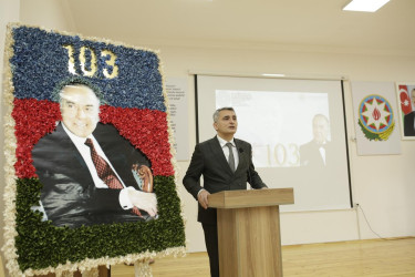 Şəmkirdə Ümummilli Lider Heydər Əliyevin anadan olmasının 103-cü ildönümünə həsr olunmuş silsilə tədbirlər davam edir.