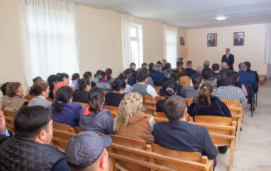 Qılıncbəylı kəndində sakinlərimizlə keçirilən səyyar qəbul-görüş -11 aprel 2025