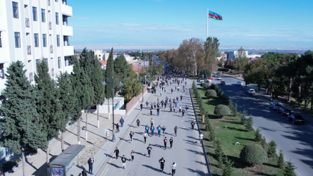 Şəmkirdə rayon İcra Hakimiyyətinin təşkilatçılığı ilə 8 Noyabr - Zəfər Gününə həsr olunmuş "Zəfər Marafonu" keçirilib