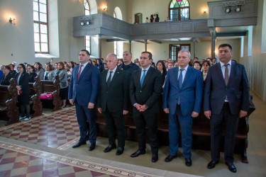 Şəmkirdə xalqımızın Ümummilli Lideri Heydər Əliyevin anadan olmasının 101-ci ildönümü münasibətilə tədbir keçirilib