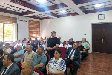 Şəmkirdə fermerlərlə növbəti görüş keçirilib
