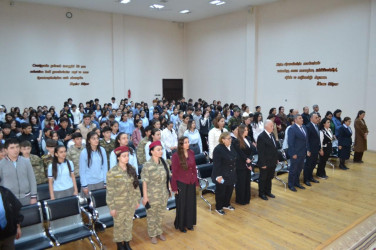 Şəmkirdə Aprel döyüşlərinin 10-cu ildönümünə həsr edilmiş tədbir keçirilib
