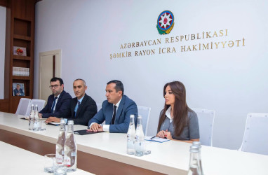 Şəmkir Rayon İcra Hakimiyyətində könüllülük fəaliyyətini başa vuran gənclərlə görüş keçirilib