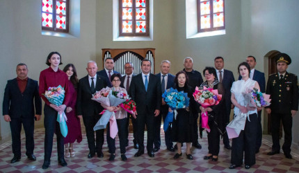 Şəmkirdə xalqımızın Ümummilli Lideri Heydər Əliyevin anadan olmasının 101-ci ildönümü münasibətilə tədbir keçirilib