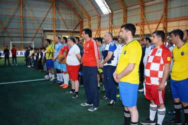 Şəmkirdə Ulu Öndər Heydər Əliyevin anadan olmasının 99 illiyi ilə əlaqədar mini futbol turniri keçirilir