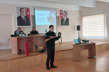 “Fövqəladə hallar zamanı davranış qaydaları” mövzusunda maarifləndirici tədbir keçirilib