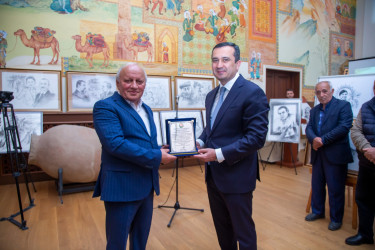 Rəssam Fərman Hüseynovun 70 illik yubileyi münasibətilə növbəti fərdi sərgisi keçirilib