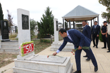 Şəhid Əhmə Zamanlının il mərasimi keçirilib