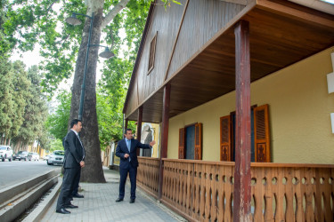 Şəmkir şəhərində aparılan genişmiqyaslı təmir-tikinti və yenidənqurma işlərinə baxış keçirildi.