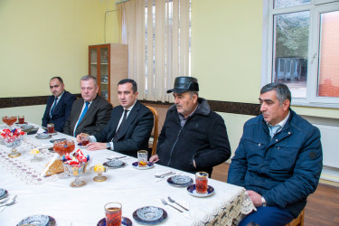 RİH başçısı Qapanlı kəndində şəhid ailələri ilə görüş keçirib