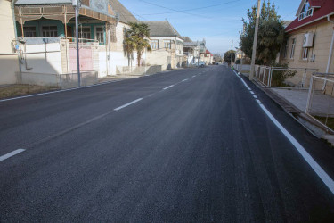 Təbriz küçəsi yenidən qurularaq sakinlərimizin istifadəsinə verildi