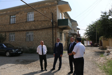 Təzəkənddə Şəmkir MİS-in balansında olan 2 yaşayış binasının dam örtüyü əsaslı təmir olundu