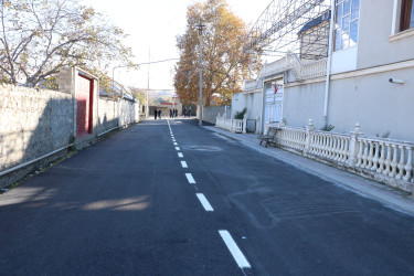 Şəmkir şəhər V.Məmmədov küçəsi yeni asfalt örtüyünün salınmasıdan, Ə.Cavad küçəsi isə carı təmirdən sonra istifadəyə verildi