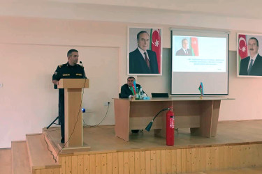 “Fövqəladə hallar zamanı davranış qaydaları” mövzusunda maarifləndirici tədbir keçirilib