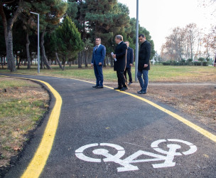 Şəmkir Şəhər Mərkəzi Parkında abadlıq işləri yekunlaşdı, açıq idman meydançası və uşaq oyun meydançası istifadəyə verildi