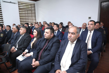 Şəmkirdə “Şəhərsalma və Memarlıq İli” çərçivəsində tikinti və şəhərsalma proseslərində qanun pozuntularına qarşı mübarizə mövzusunda tədbir keçirildi