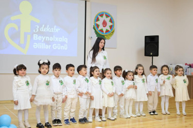 Şəmkirdə 3 Dekabr – Beynəlxalq Əlillər Günü ilə bağlı tədbir keçirildi