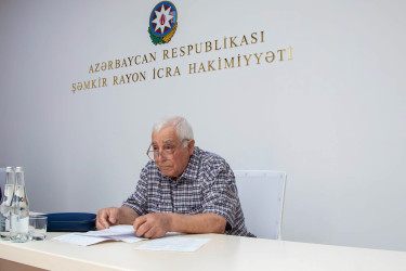 Şəmkir RİH başçısının növbəti fərdi qəbulu keçirildi