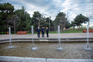 “Şəhərsalma və Memarlıq İli” çərçivəsində Şəmkir şəhərində yerləşən fəvvarələrdə təmir-bərpa işləri aparıldı